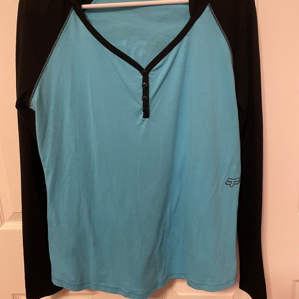 Hooded Fox Racing baseball tee